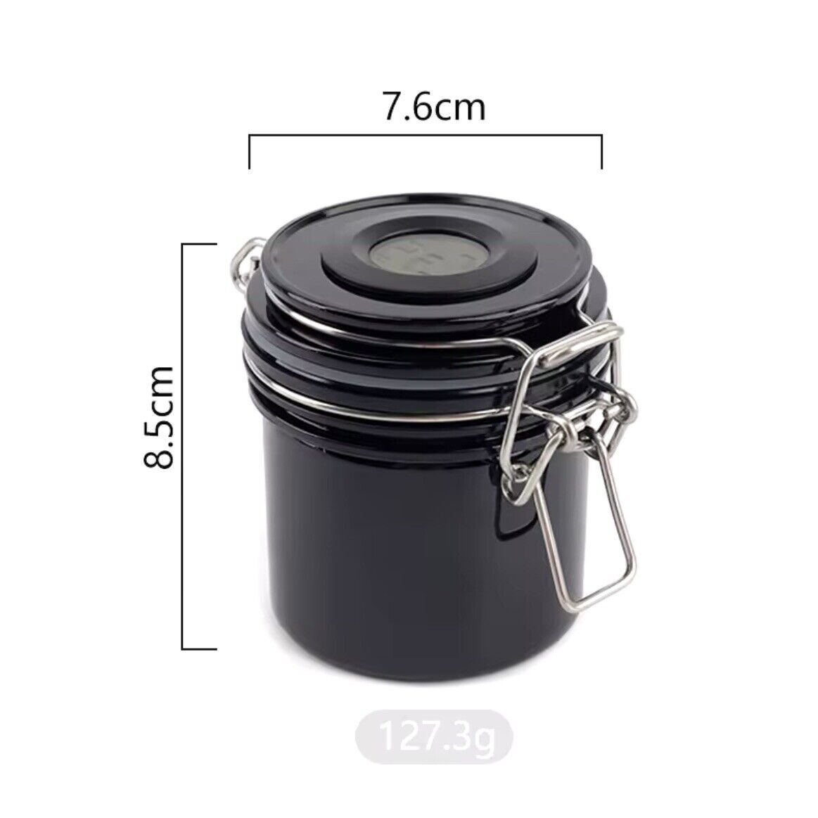 Weed Curing - Humidor - Kräuterglas mit Hygrometer | Geruchsdicht
