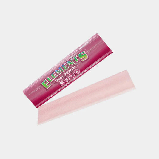 1 Box Elements PINK King Size Slim Papers 50 Heftchen, Papers Zigarettenpapier
